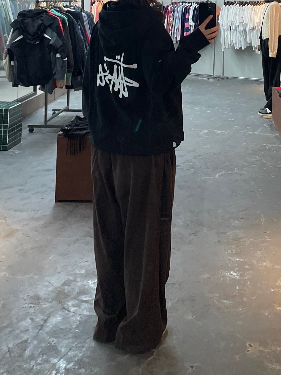 스투시 베이직 로고 후드티 H999 상품이미지1