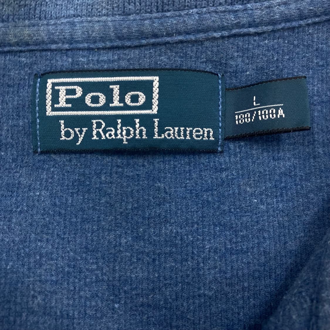 폴로 랄프로렌 블루 컬러 스몰 포니 하프집업 니트 상품이미지3