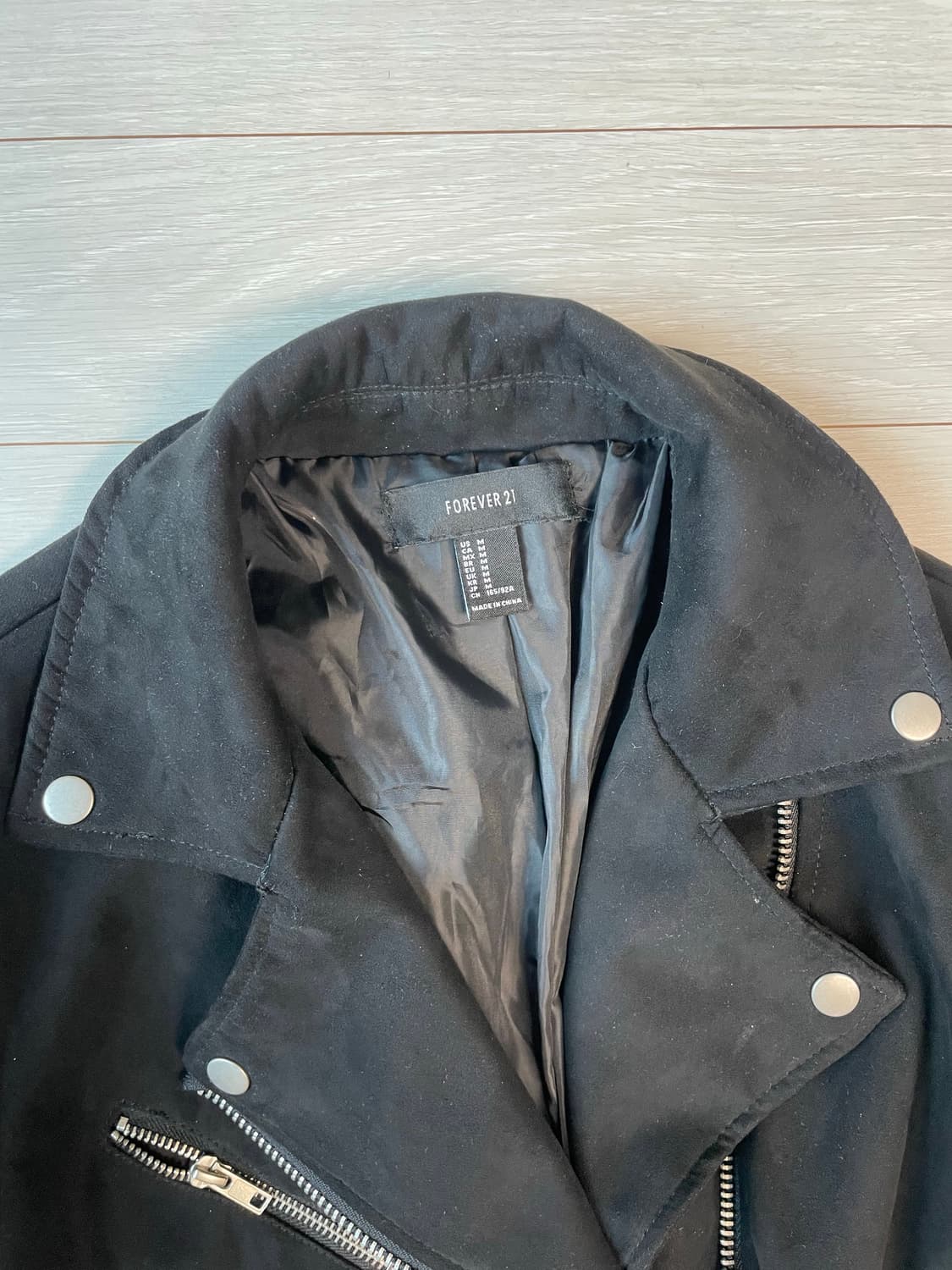 포에버21 스웨이드 라이더 자켓 상품이미지4