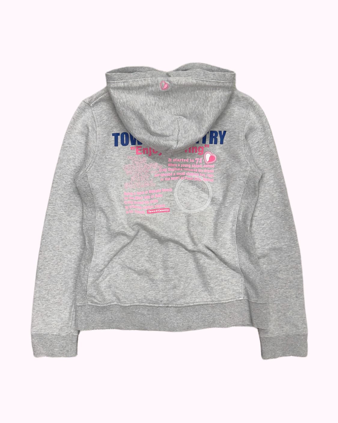 logo lettering grey hood zip-up 상품이미지5