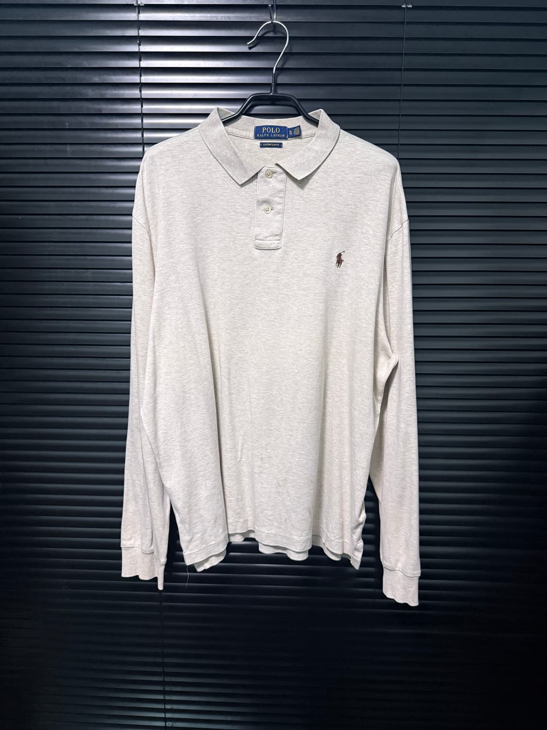 폴로 랄프로렌 슬럽 코튼 면 긴팔 PK 카라 긴팔 티셔츠 XL 105 상품이미지2