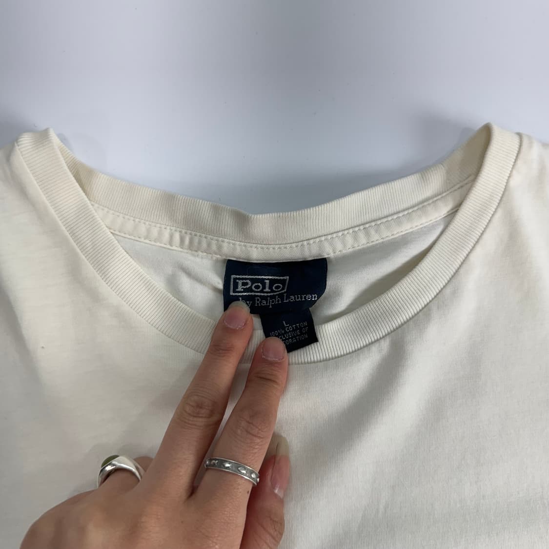 Polo 폴로 베이지 포니 아이보리 포켓 반팔 상품이미지5