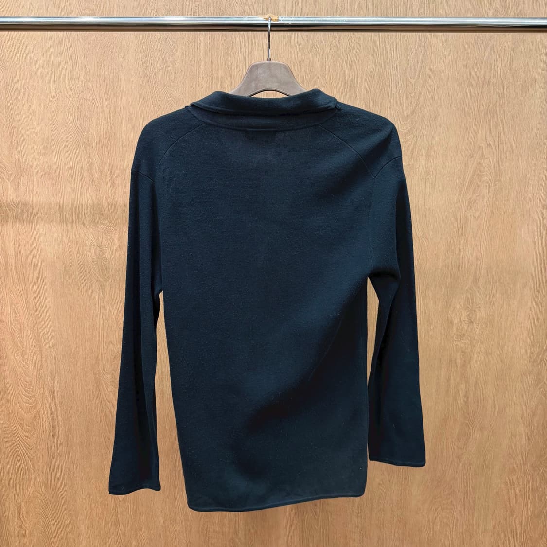 버버리 블랙 라벨 코튼 자켓 카라 로고 자수 패치 포켓 디테일 블랙 상품이미지3