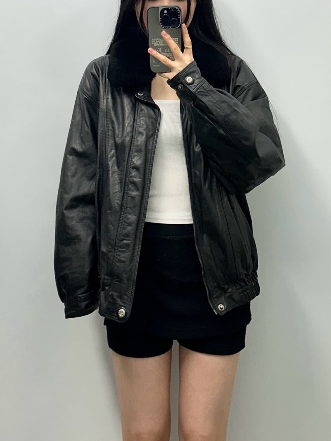 Vintage 빈티지 a-2 양가죽 봄버 자켓 상품이미지2