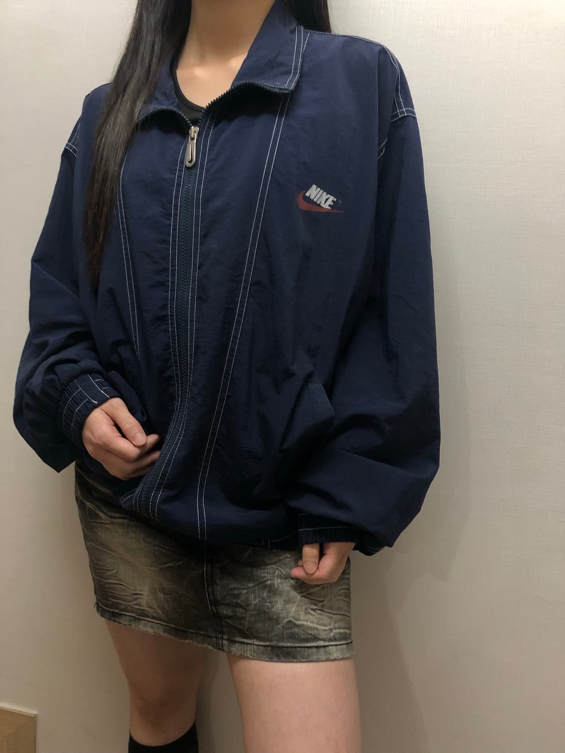 빈티지 나이키 네이비 바람막이 상품이미지8