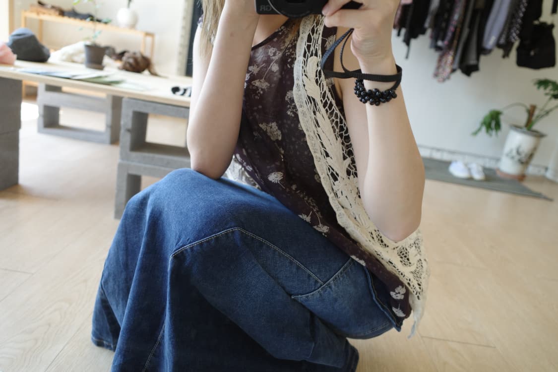 Brown flower sleeveless  상품이미지9