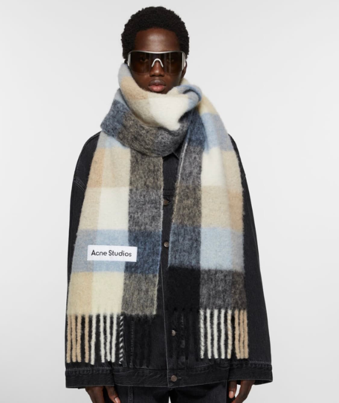 아크네 스튜디오 체크 울 모헤어머플러 상품이미지9