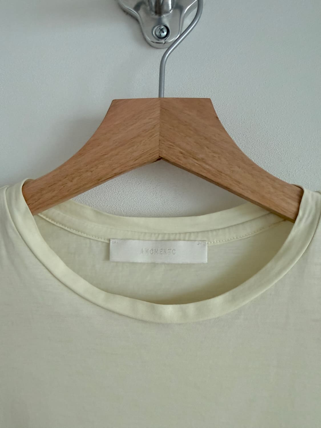 아모멘토(AMOMENTO) 코튼 반팔 티셔츠(얇은 소재감) 상품이미지5