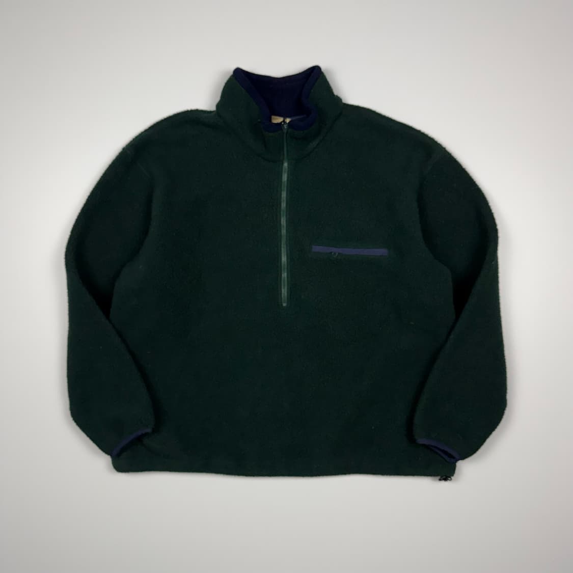 (115) 80s 엘엘빈 플리스 풀오버 다크그린 상품이미지1