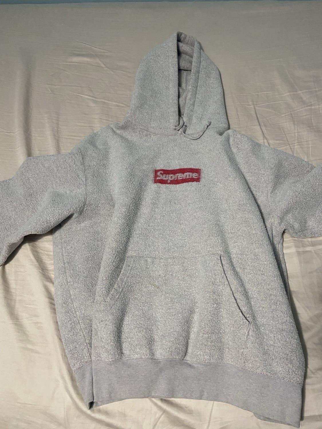 23SS 슈프림 인사이드 아웃 박스로고 후드티 헤더 그레이 상품이미지1