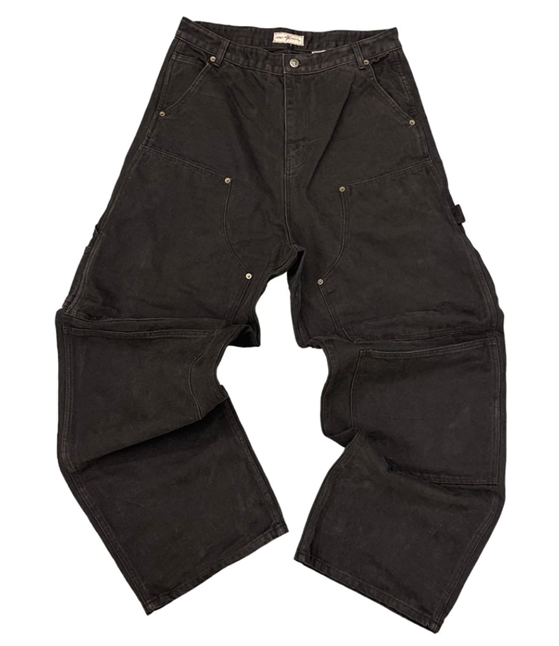 (0 사이즈) 아오이로 커티드 더블니 팬츠 블랙 펄 상품이미지1