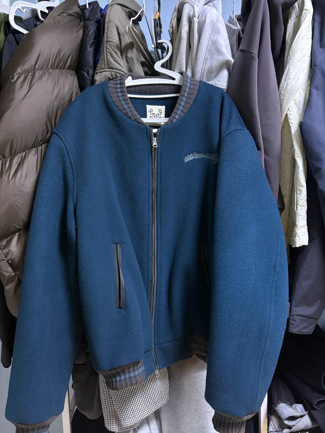 999휴머니티 헤비 울 블루종 자켓 3사이즈(L) 상품이미지2