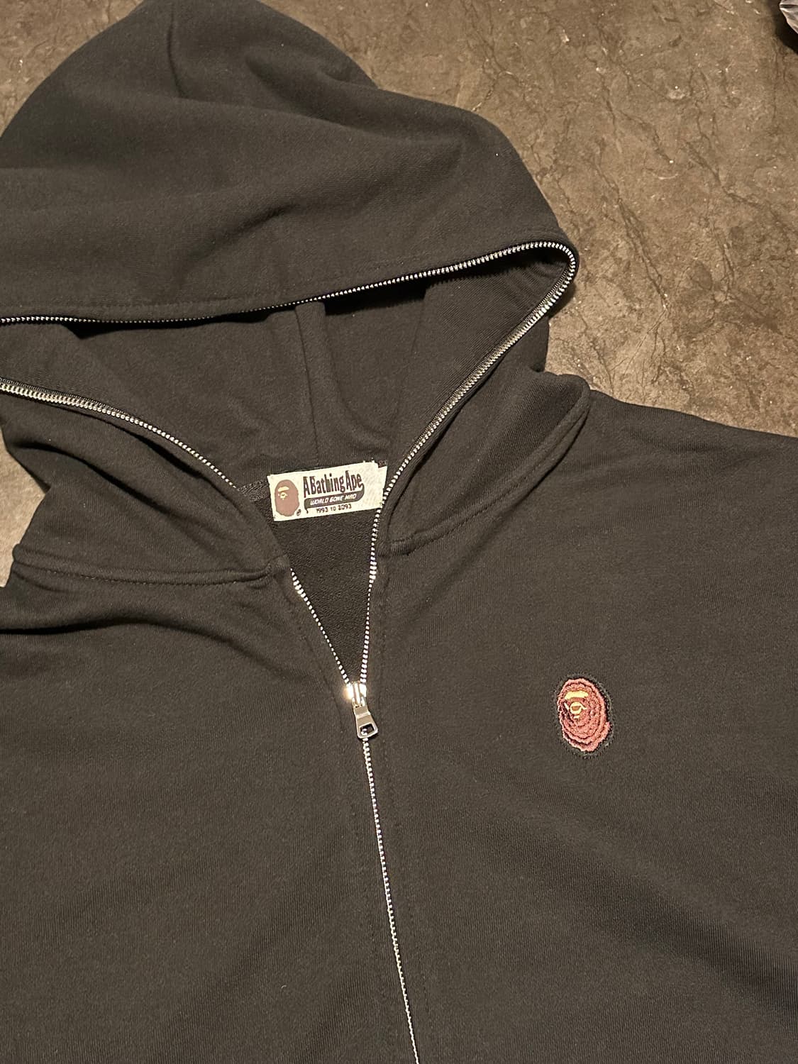 베이프 블랙 풀집업 후드집업 상품이미지1