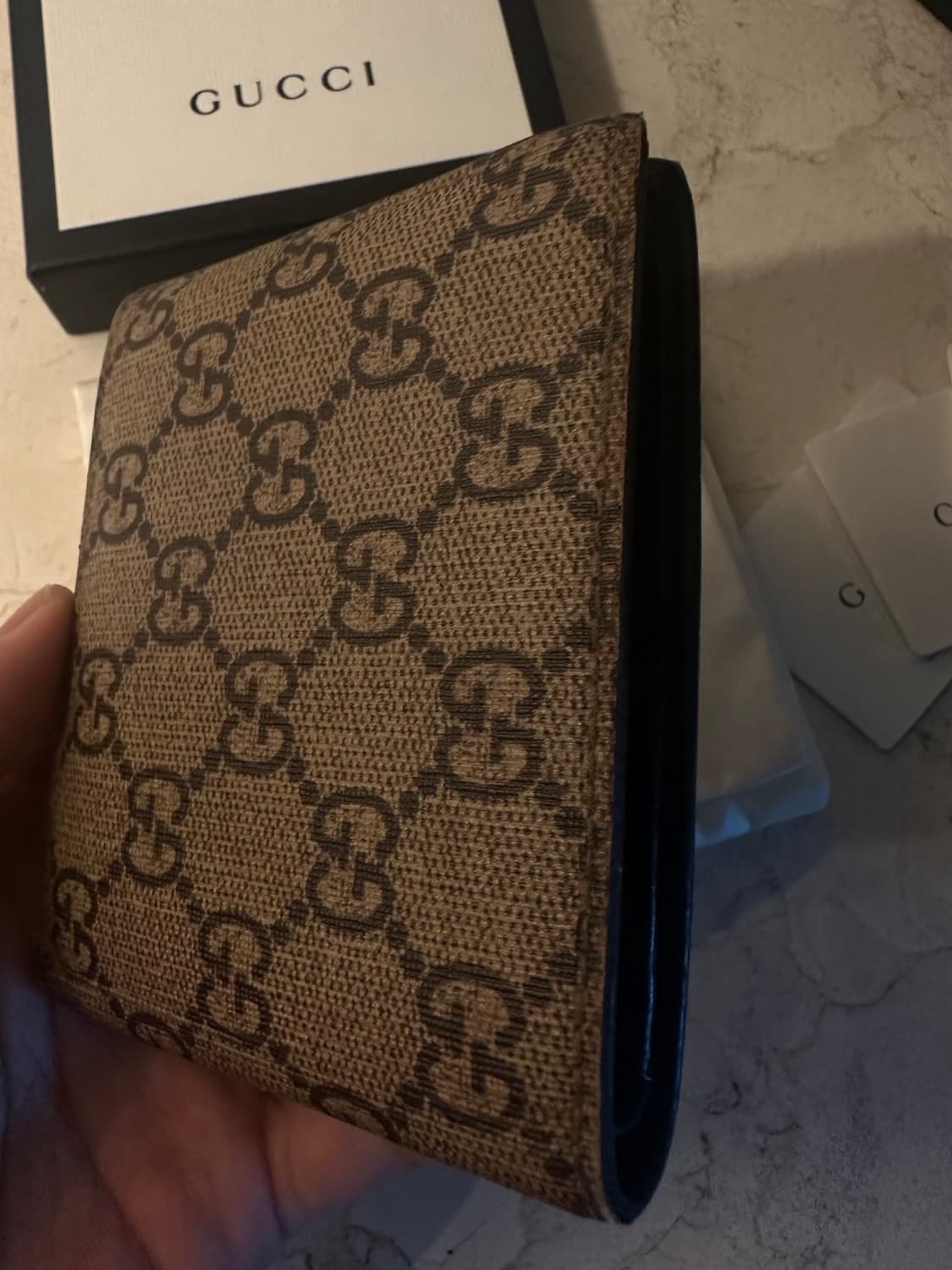 구찌 타이거 프린트 지갑 GG 슈프림 베이지 에보니 상품이미지7