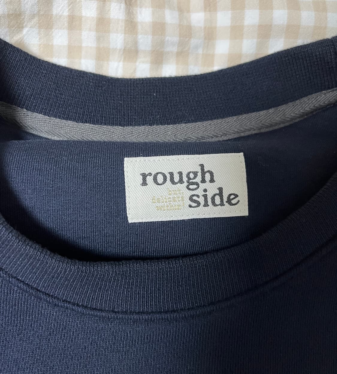 러프사이드 오버사이즈 스웻셔츠 네이비 4사이즈 상품이미지2