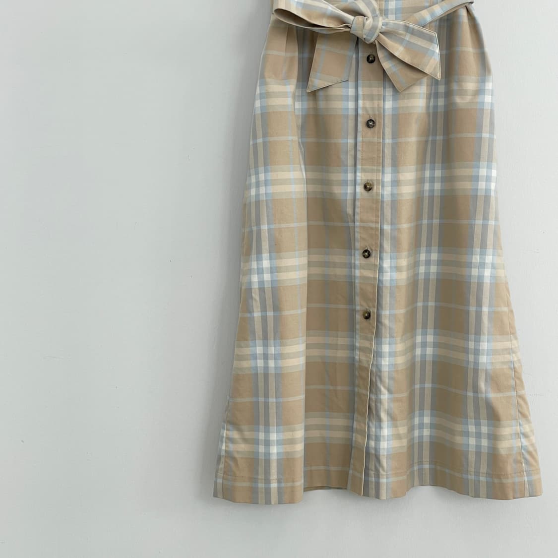 버버리 체크 반팔 셔츠 원피스 상품이미지4