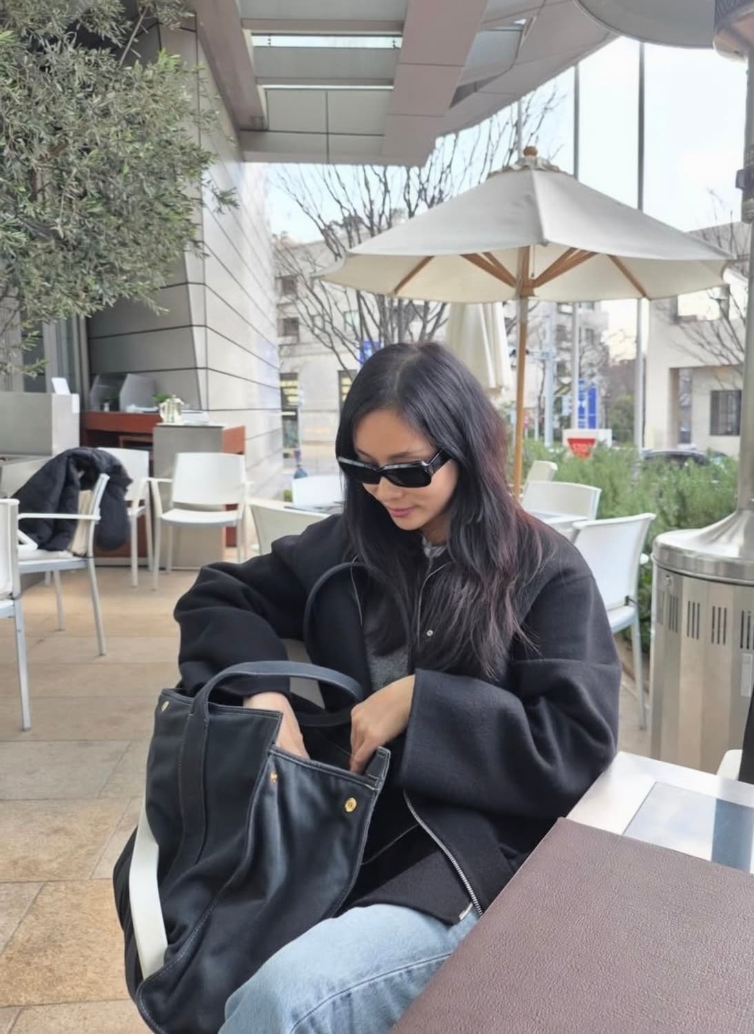 더로우 Sisal Shoulder 블랙 새상품 상품이미지3