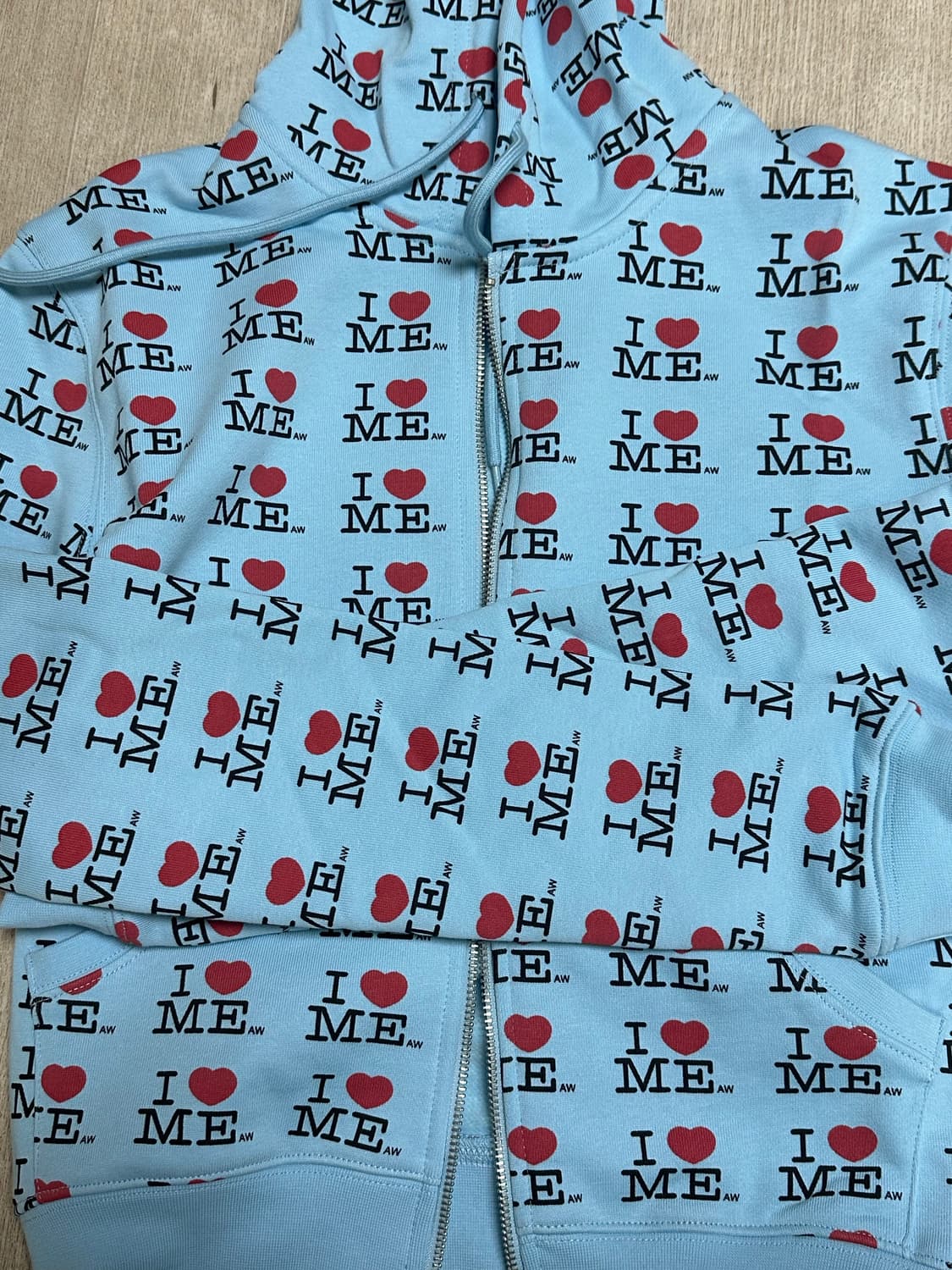 애슐리윌리엄스 후드 크롭 블루 상품이미지2