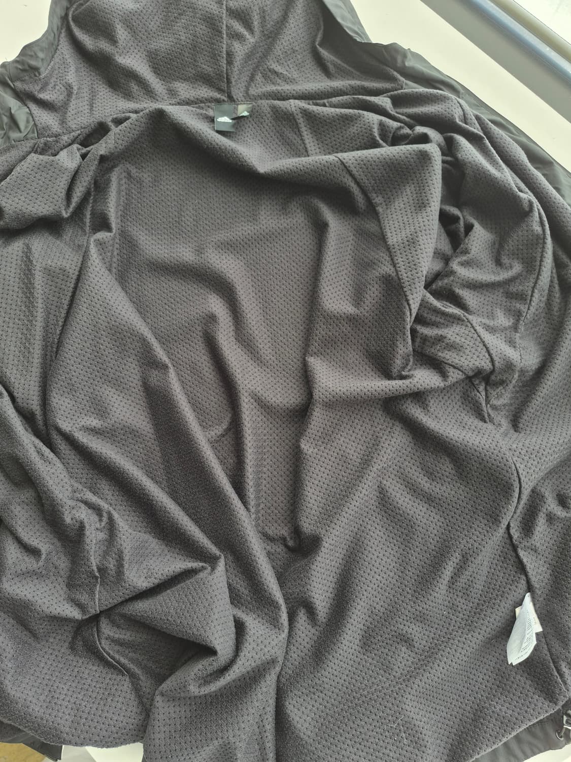 아디다스 블랙 3선 후드 바람막이2XL 상품이미지5