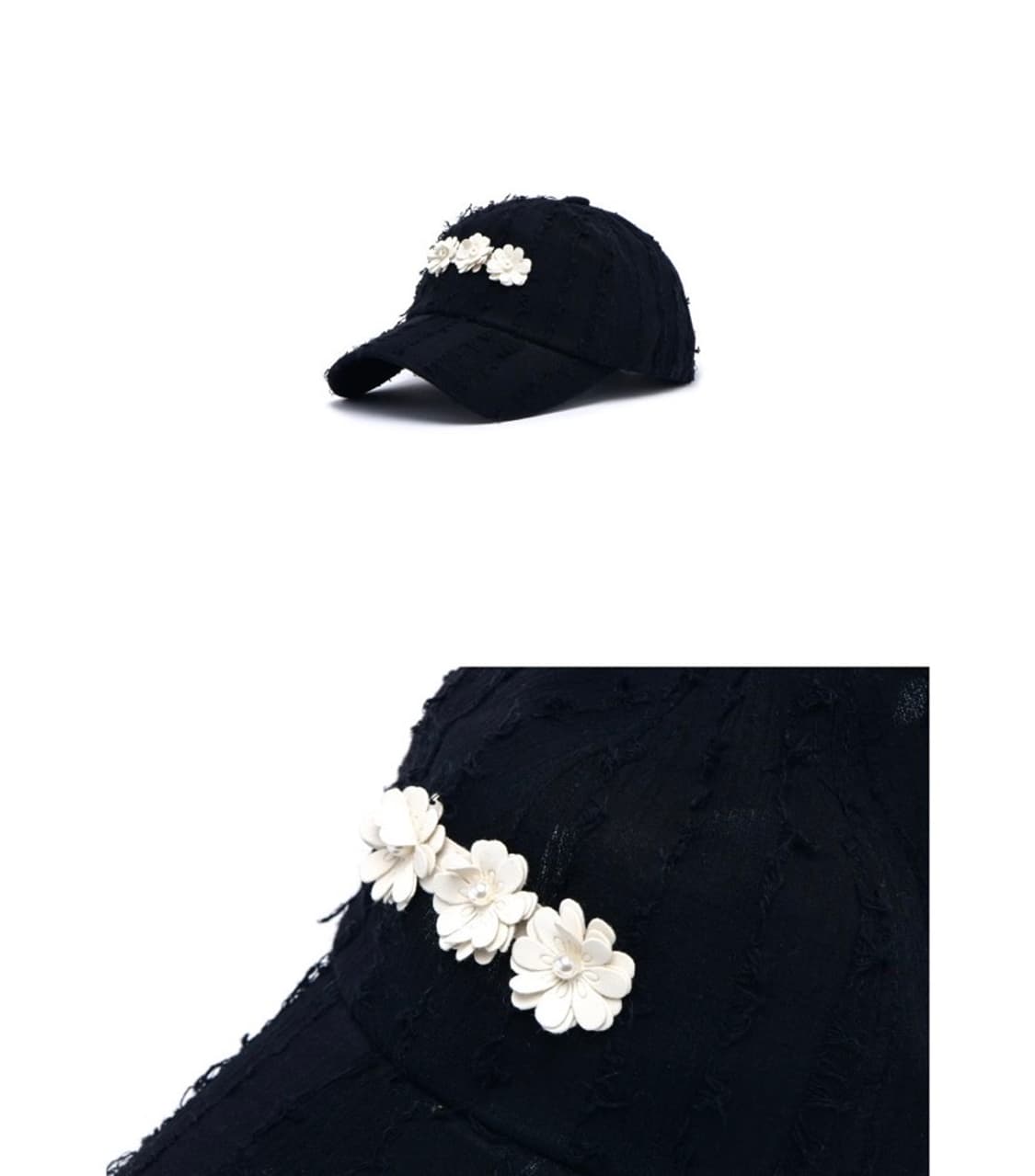 포에지담 코사지플라워 볼캡모자 상품이미지2