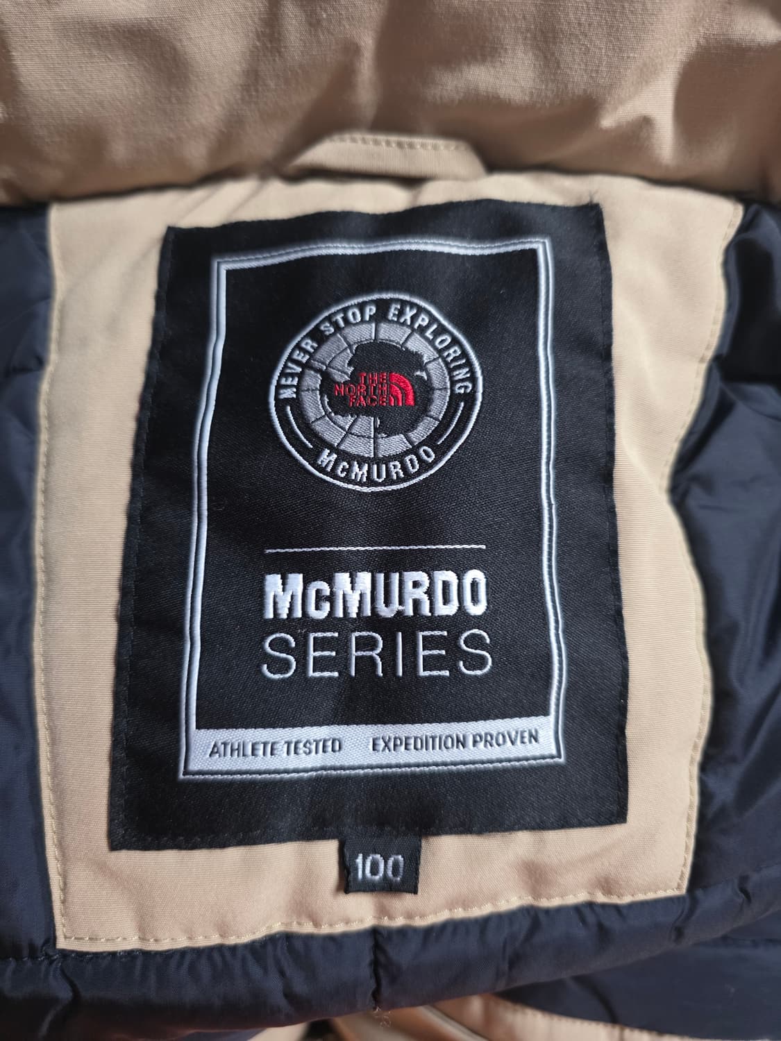 노스페이스 맥머도 베이지 사파리패딩.
싸이즈 100
 상품이미지5