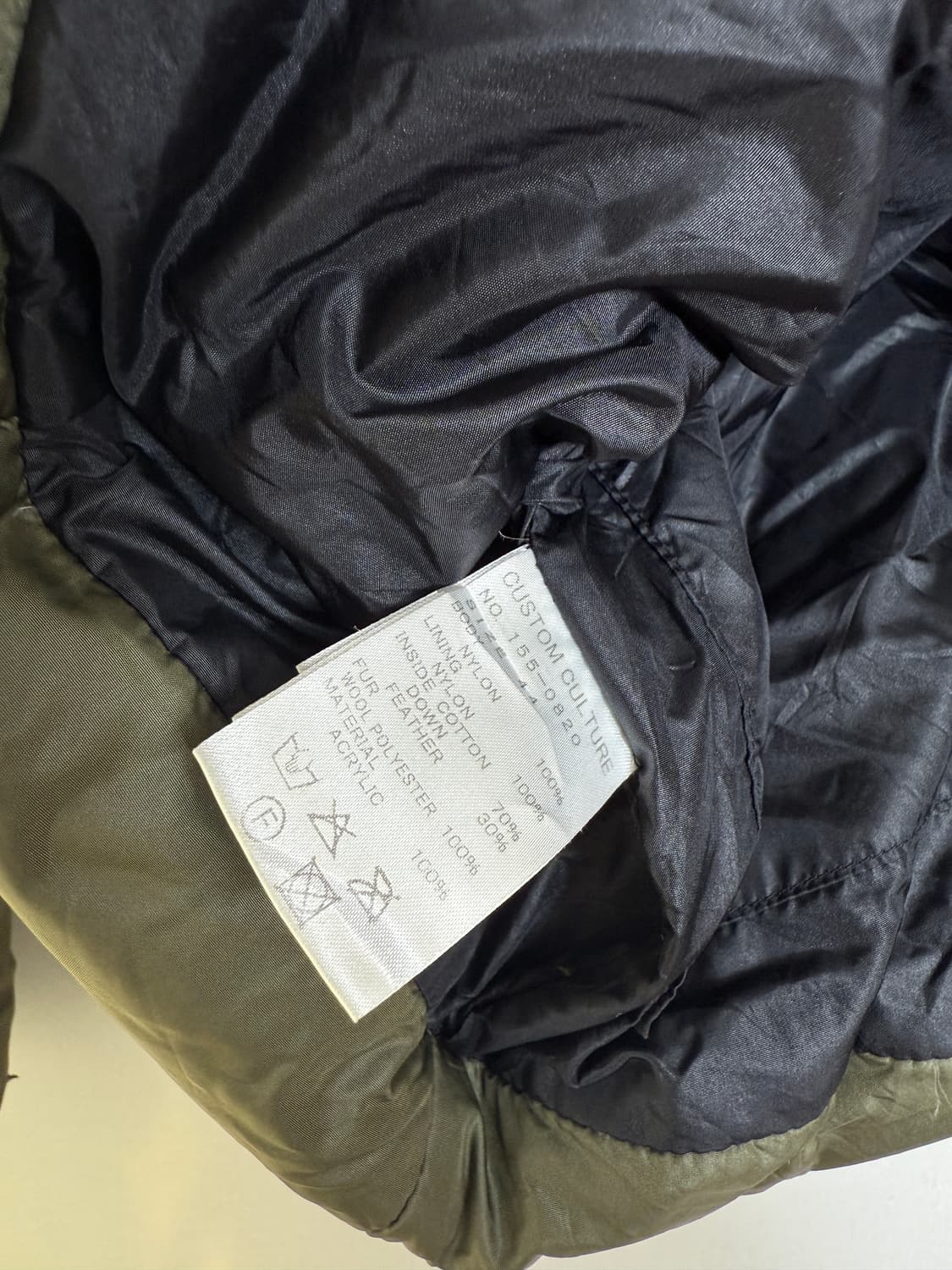 커스텀컬쳐 카키 숏패딩 상품이미지7