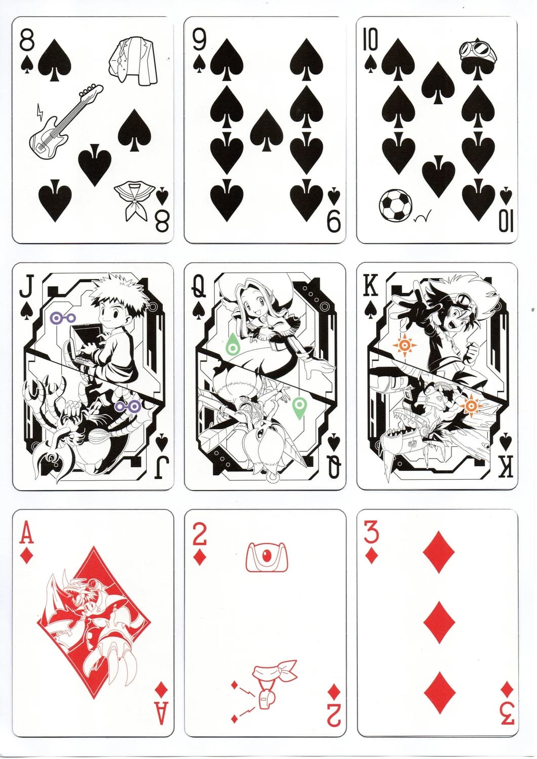 디지몬 바이시클 플레잉카드 트럼프카드 상품이미지3