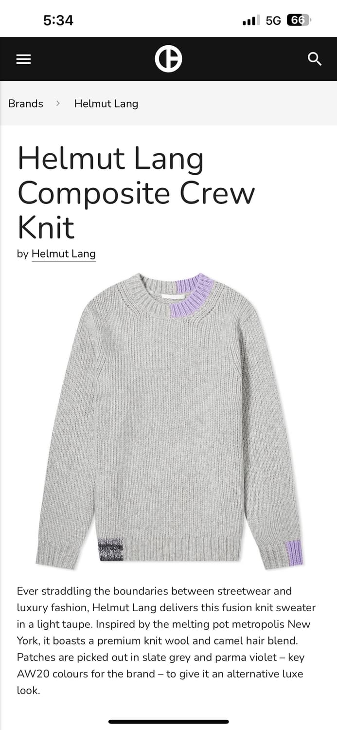 헬무트랭 크루넥 니트 상품이미지8