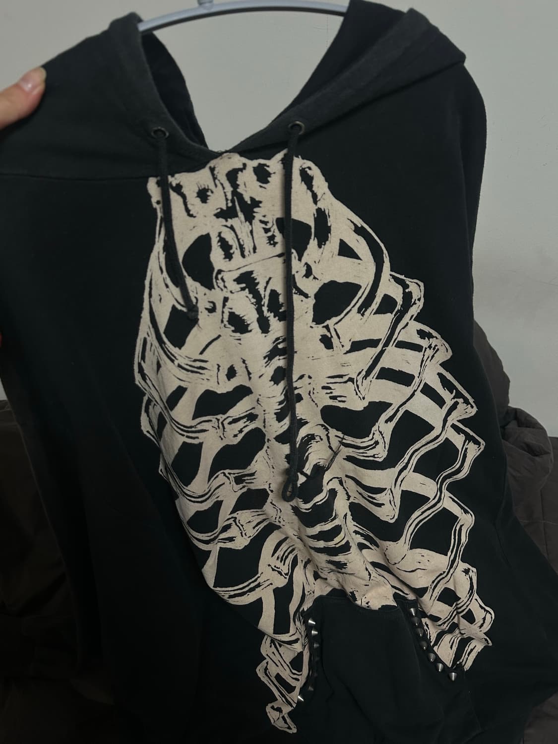 글래드뉴스 스컬 퍼 후드티 상품이미지3