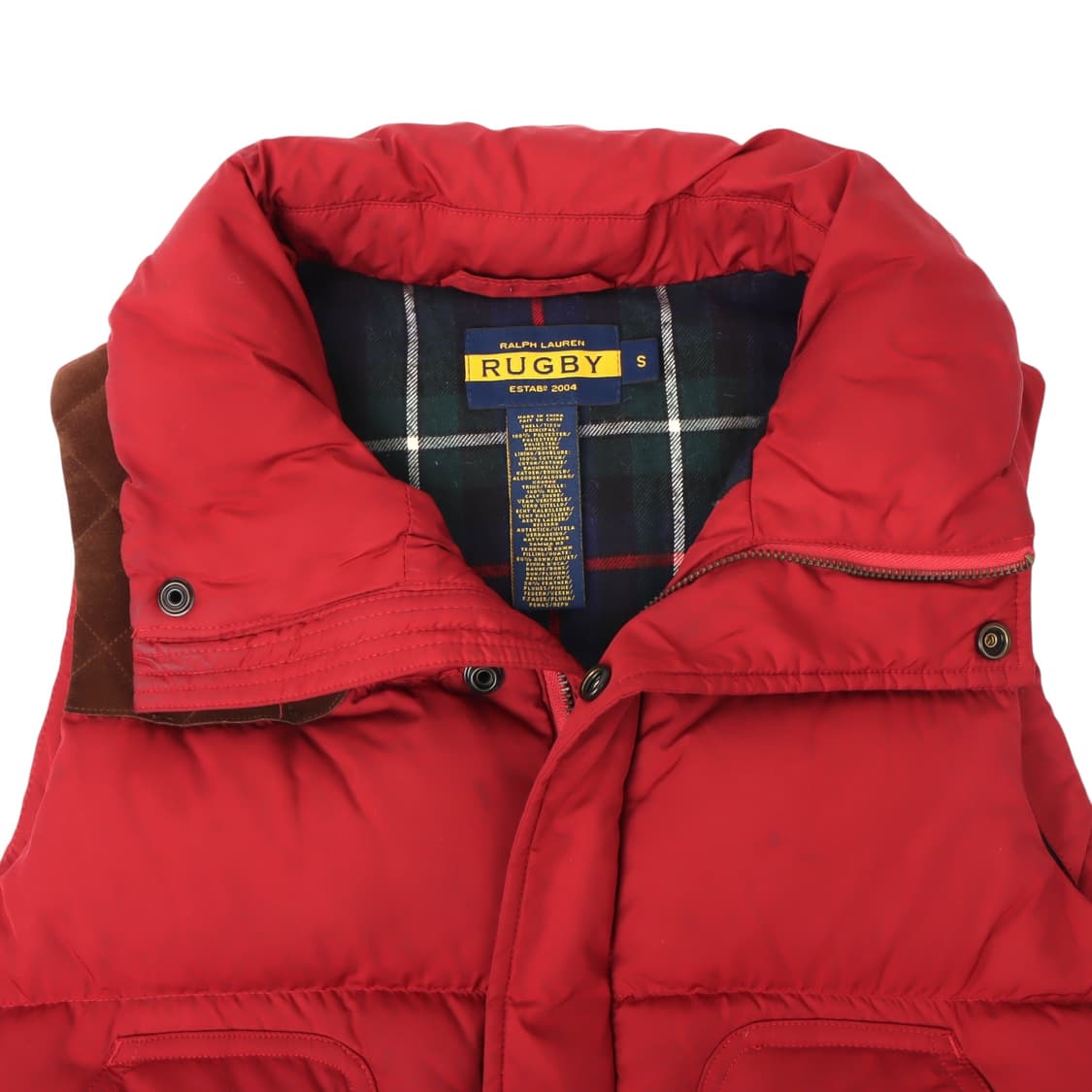 랄프로렌 럭비 레드 스웨이드 다운 베스트 상품이미지3