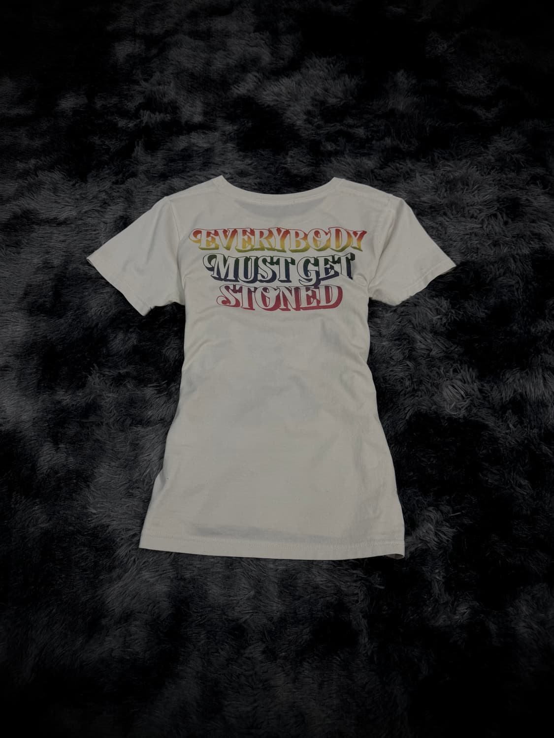 Hysteric Gla 무지개 퍽베어 소용돌이 등판 레터링 반팔 상품이미지2