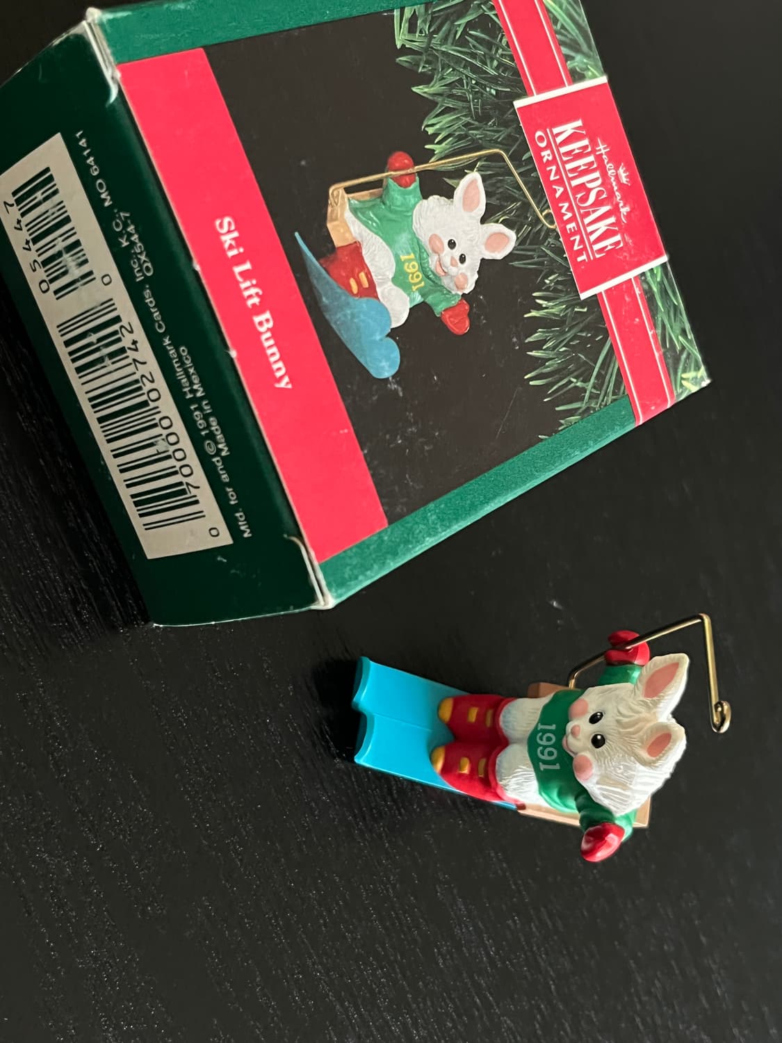 빈티지 홀마크 스키 리프트 버니 오너먼트 상품이미지1