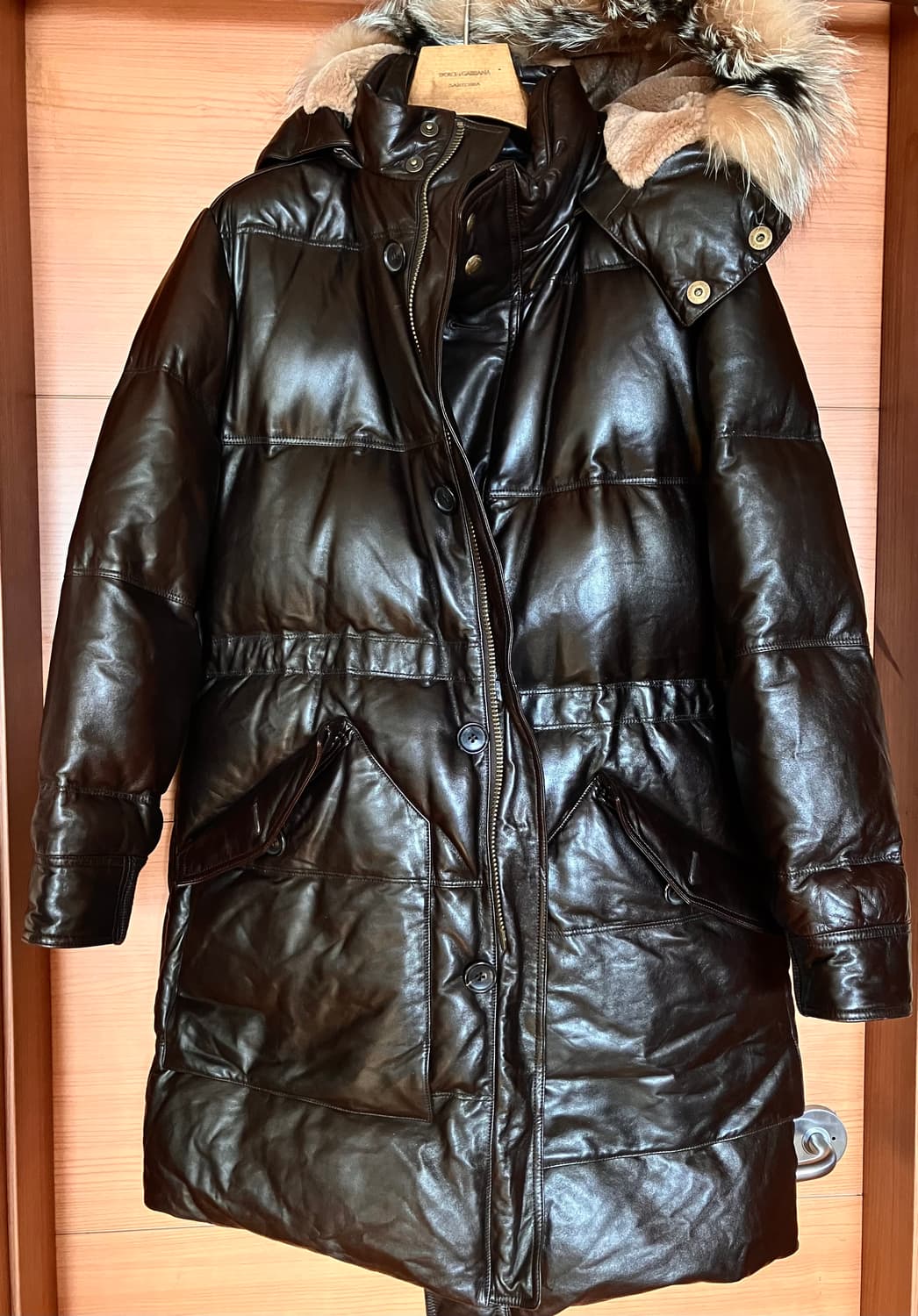 톰포드 가죽 롱패딩 상품이미지1