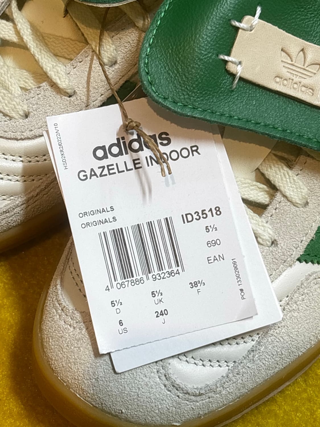 아디다스x풋 인더스트리 가젤 인도어 /새상품 상품이미지6
