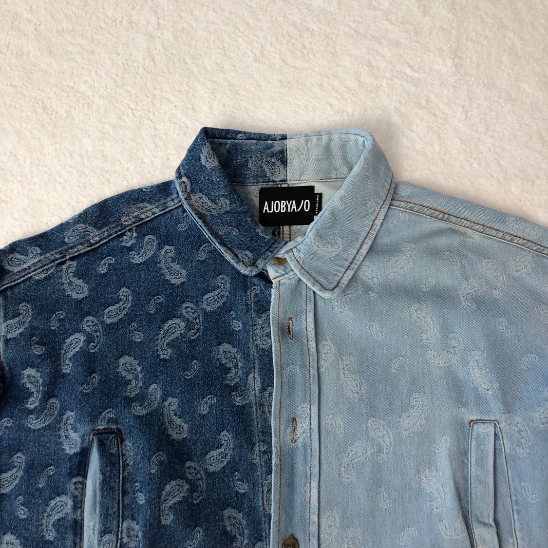 아조바이아조 페이즐리 데님자켓 상품이미지4