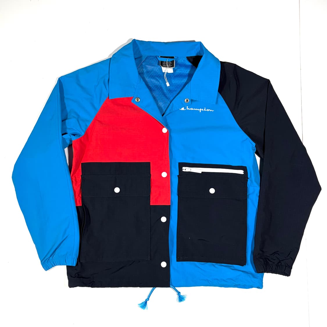 챔피온 블루 네온 바람막이 M 상품이미지1