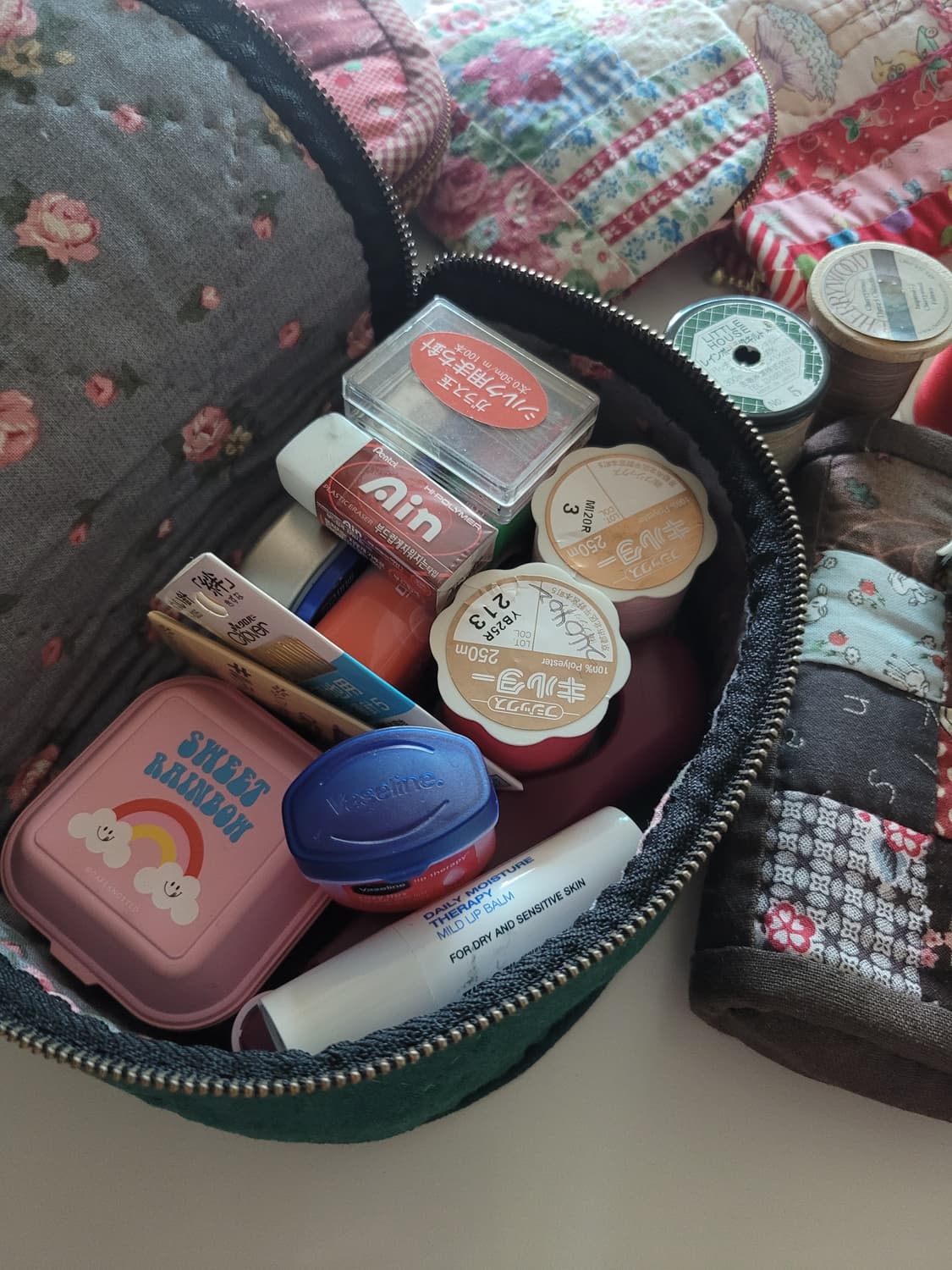 퀼트그린소잉박스/핸드메이드/소잉박스/파우치/퀼트소품 상품이미지7