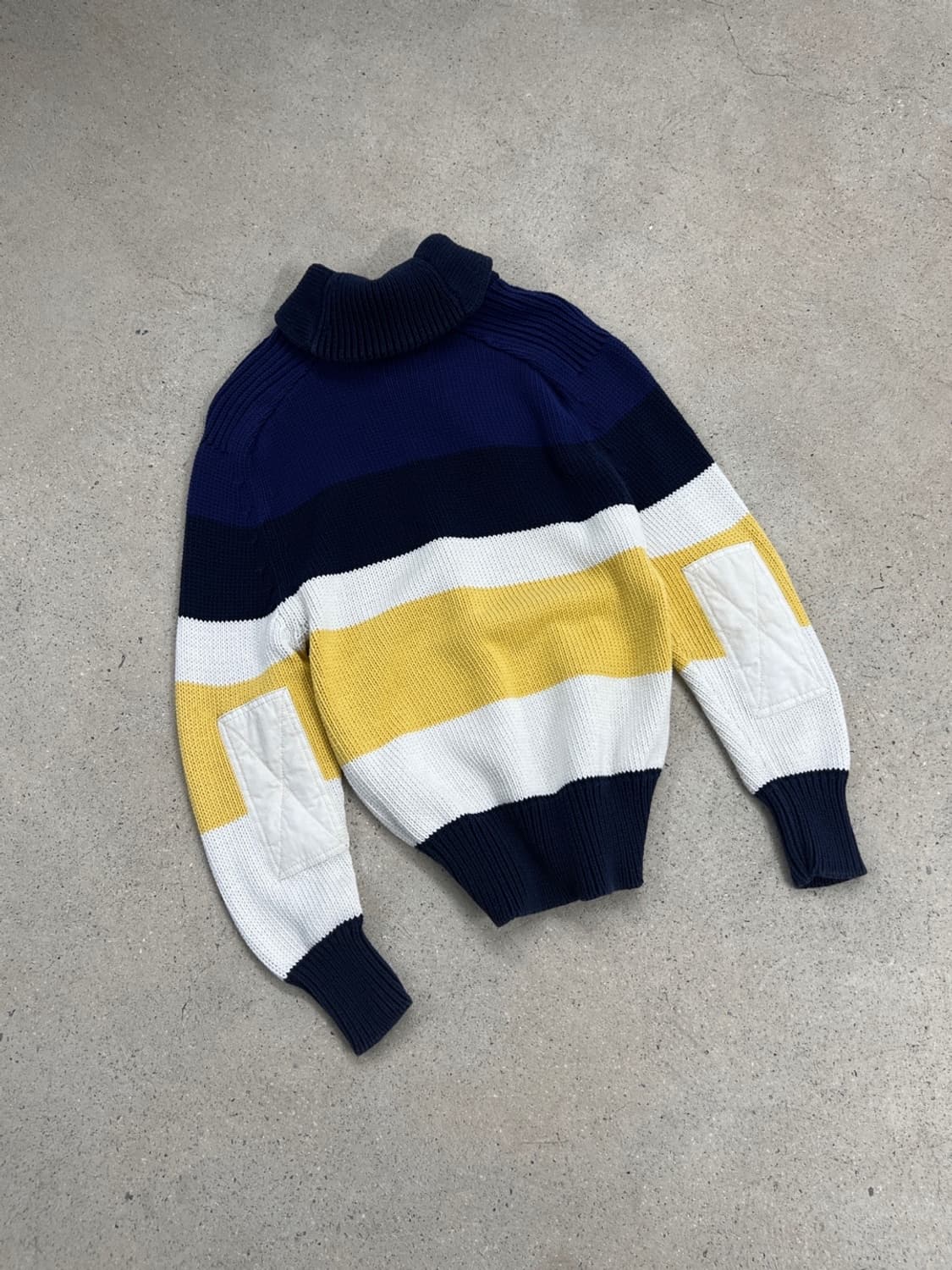 폴로 랄프로렌 엘보패치 숄카라 더플 니트 상품이미지3