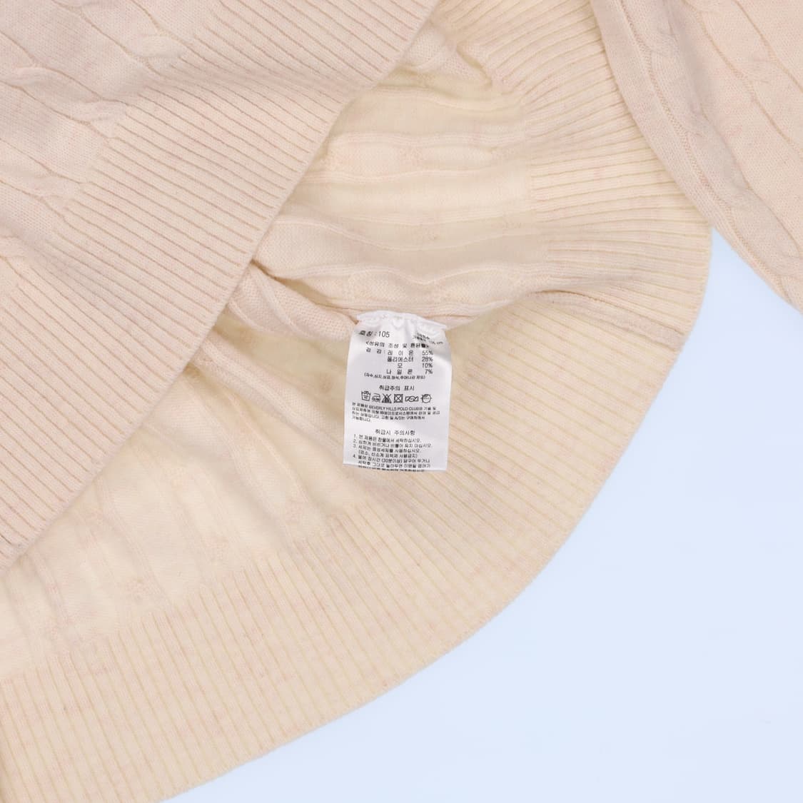105 버버리힐즈 폴로클럽 케이블니트 0121H1 상품이미지4