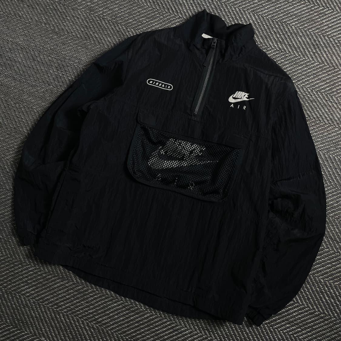 나이키 에어 매쉬 테크 우븐 아노락 블랙 바람막이y 4419 상품이미지1