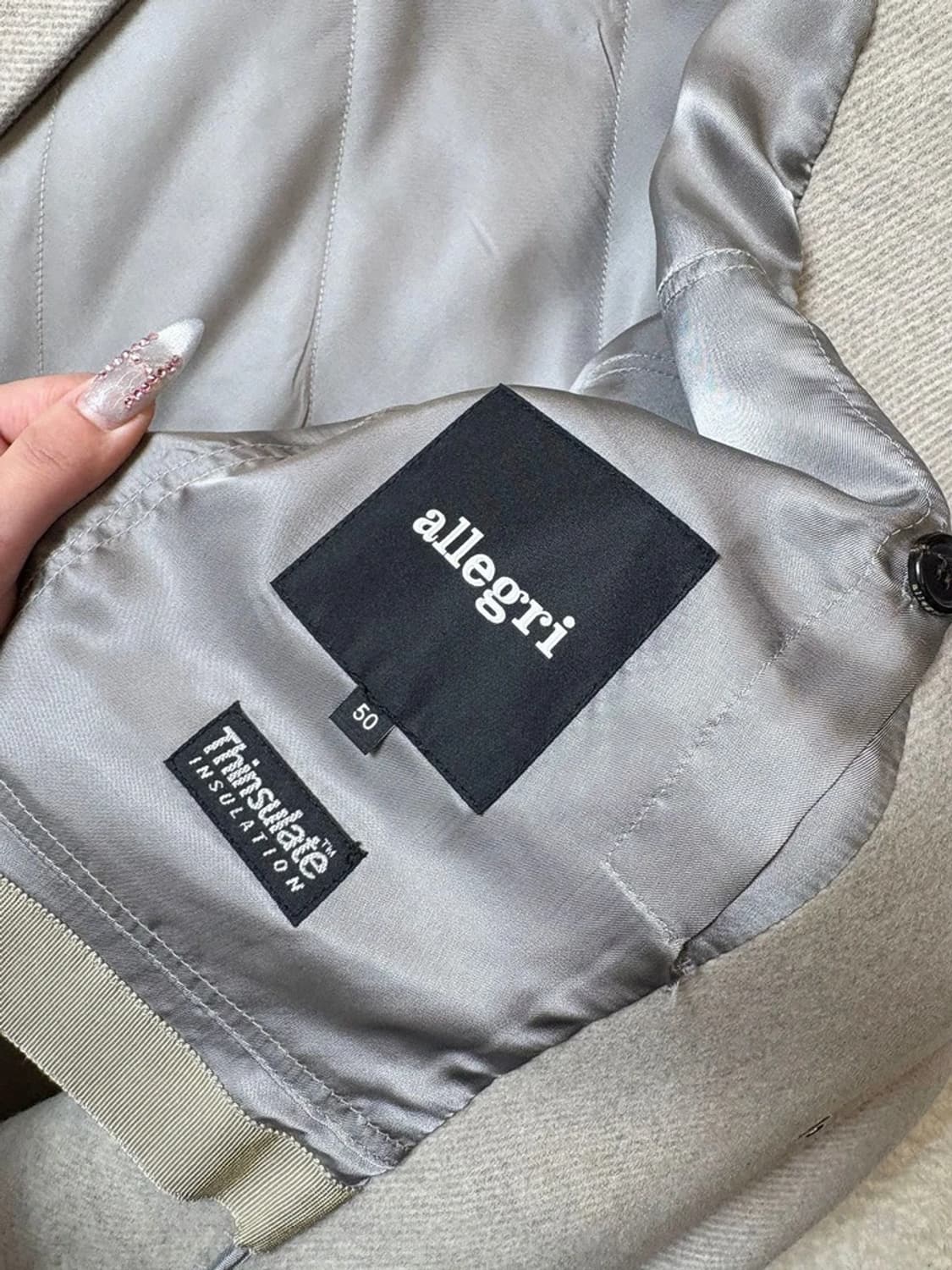 알레그리 신슐레이트 하이엔드 울 더플 코트 PN6530 상품이미지10