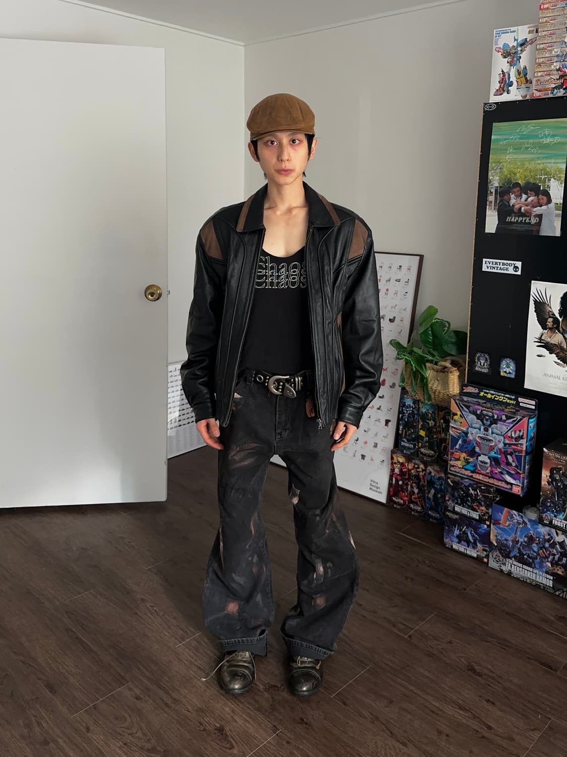 RedOx 카프 레더 인시젼 봄버 상품이미지2