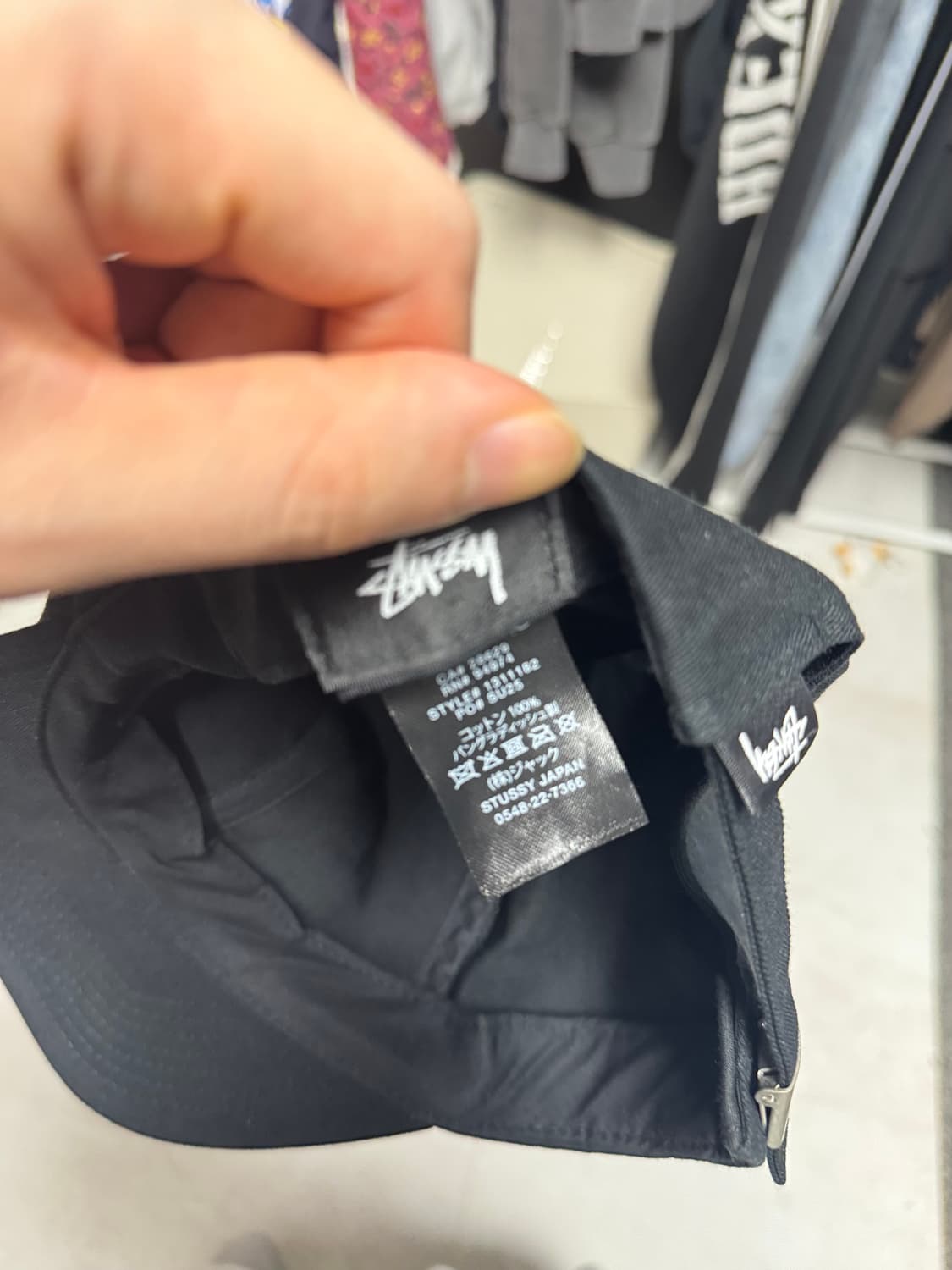 스투시 미드 뎁스 인터네셔널 스포츠 스트랩백 블랙 상품이미지3