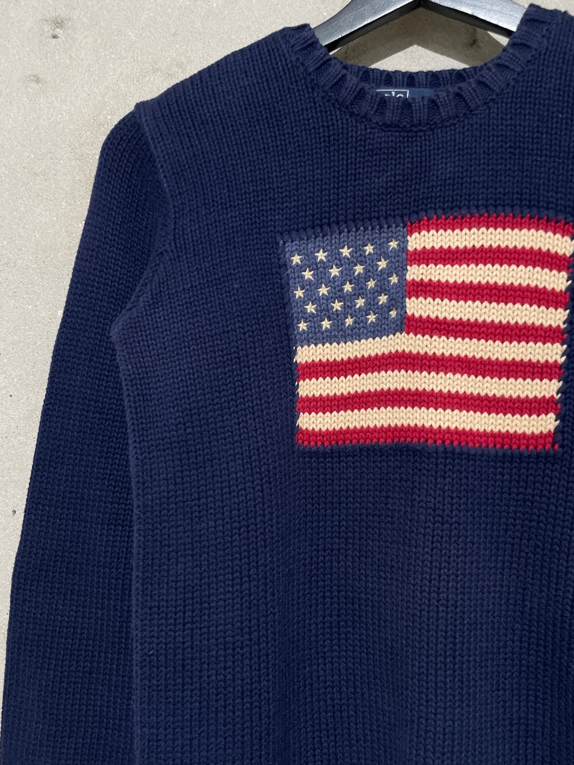 폴로 랄프로렌 네이비 성조기 크루넥 스웨터 상품이미지2