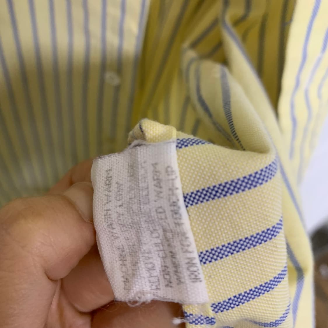 엘엘빈 빈티지 옐로우 스트라이브 오버핏 셔츠 상품이미지7