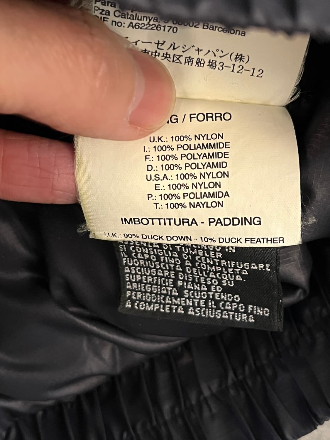 디젤 덕다운 패딩 M 상품이미지7