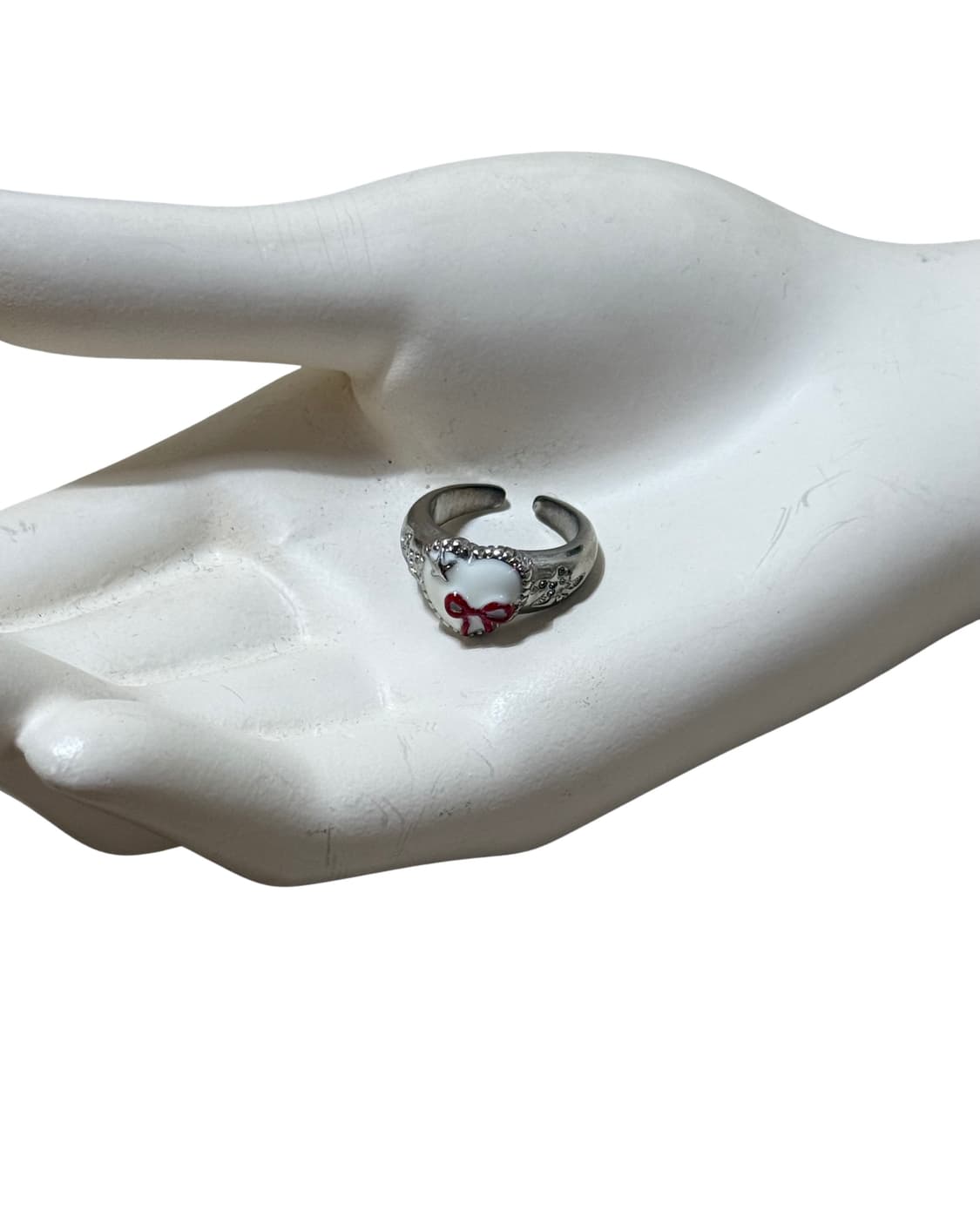 Vtg ribbon heart ring 상품이미지3