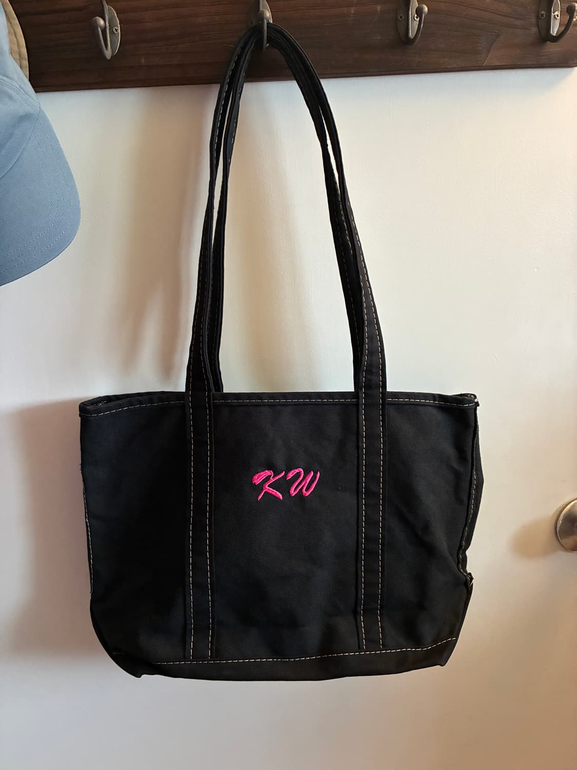 M-롱핸들) 90년대 빈티지 엘엘빈 토트백 블랙 상품이미지1