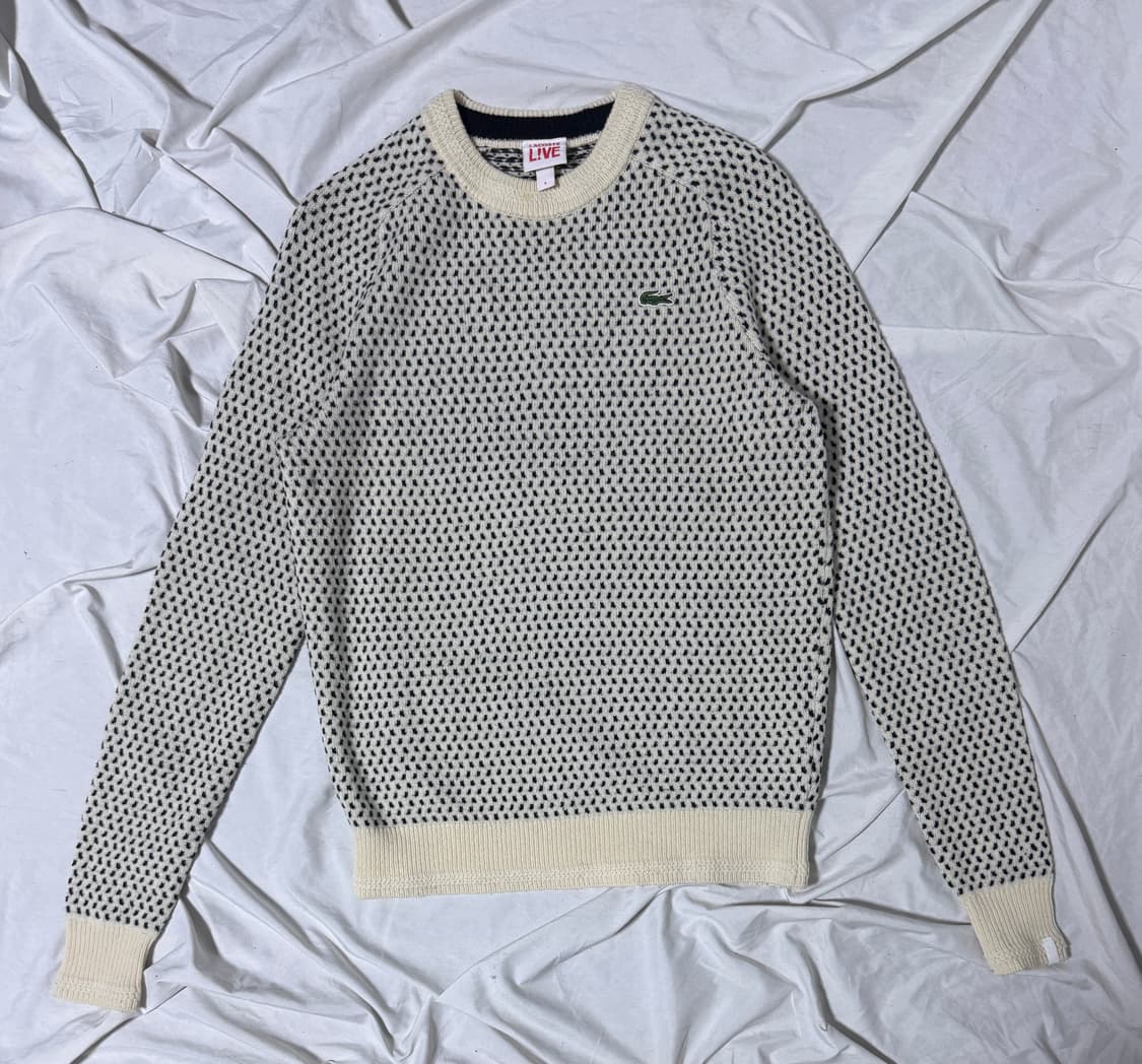 라코스테 자카드 패턴 니트 상품이미지1