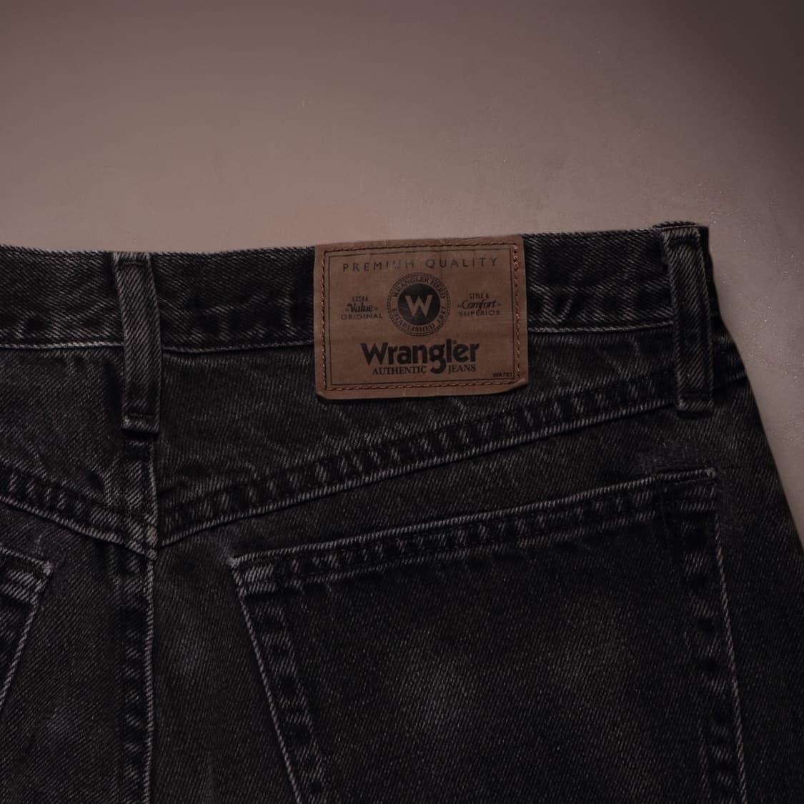 랭글러 흑청 데님팬츠 상품이미지4